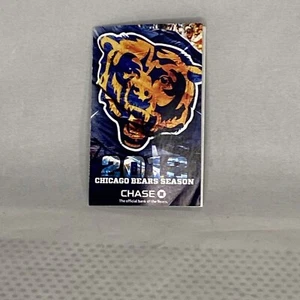 2012 Chicago Bears Pocket Spielplan Miller Lite Chase Bank - Bild 1 von 3