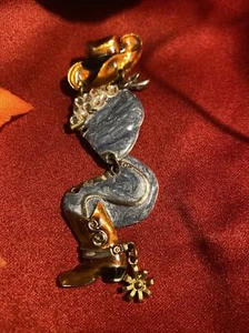 Vintage Don Lin Articulated Costume Jewelry Cowboy Brooch - Picture 1 of 3