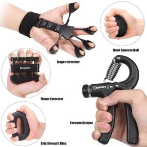 Grip Strength Trainer 5-60Kg Adjustable - 6PCS Hand Gripper for Strength & Rehab - Imagen 1 de 12