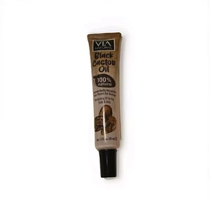 VIA 100% Natural Black Castor Oil 1.5 floz  Moisturizing Oil for Hair New Tube - Picture 1 of 5