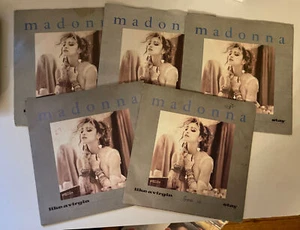 5 MADONNA LIKE A VIRGIN 7" vinyl singles UK W9210 PICTURE SLEEVES - Bild 1 von 4