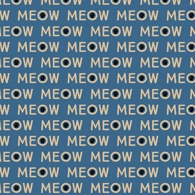 Tela Feline Drive PURRFECTION maullido gatos azules - cuarto de grasa (18" x 22") FQ Foto 1 de 4