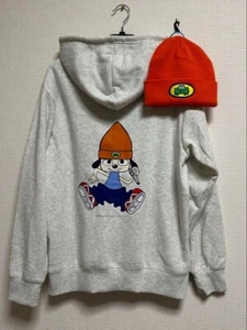PaRappa the Rapper Official Hoodie Size L and Orange Beanie Set from japan New - Picture 1 of 8