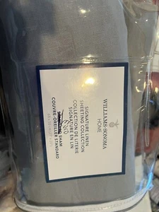 1 Williams Sonoma Home Signature Linen gray euro sham New - Picture 1 of 1