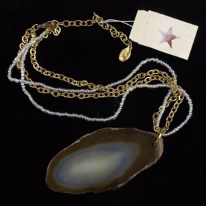 NWT Boxed Macy’s Robert Rose Geode Necklace 18” - Picture 1 of 3