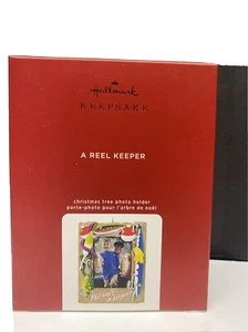 REEL KEEPER, 2020 Hallmark Ornament FISHING PHOTO FRAME NEW DAD GIFT - Picture 1 of 4