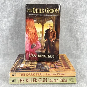 Western Books Lot of 3 Mass Market Paperback Lisa Bingham Lauran Paine - Imagen 1 de 5