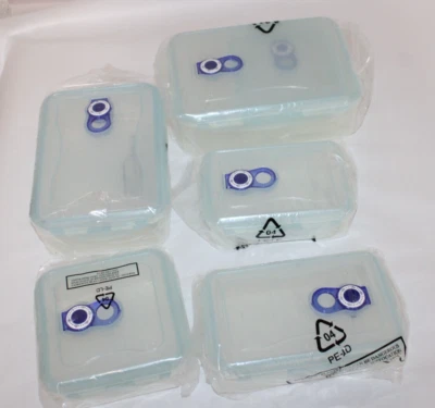 Lock & Lock SET OF 6  Food Storage Containers & Lids 1  NESTING - Image 1 of 4