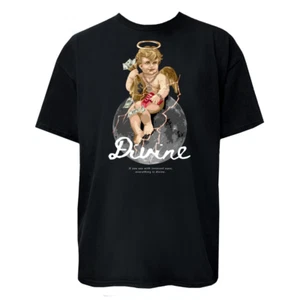 Divine Angel T-Shirt – Cash Moon Power Streetwear Graphic Tee Unisex Style - Picture 1 of 4