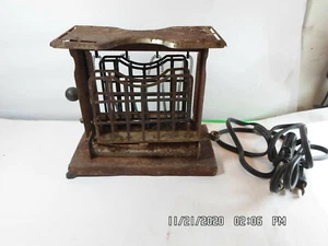 Antique 1921 Torrid 2 Slice Swing Out Electric Toaster 110V With Cord Tested  - Picture 1 of 11