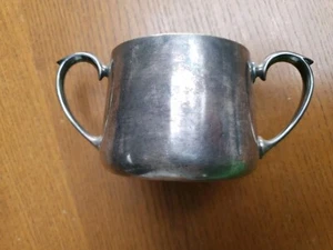 Vintage Art Deco Silver Plated 2 Handled Sugar Bowl TT & Co Sheffield EPNS 500. - Picture 1 of 7