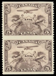 CANADA C1c - Allegory of Flight "Imperf Horizontally" (pb73680) NH - Bild 1 von 1