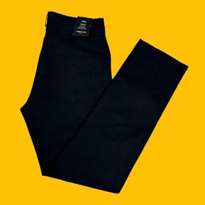 Kenneth Cole Mens Sz 30x30 Slim Fit Low Rise Stretch Black 5 Pocket Pants - Picture 1 of 21