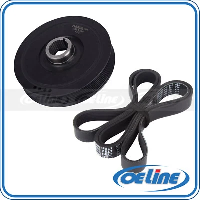 Harmonic Balancer & Serpentine Belt Kit for 2003-2005 Honda Accord 2.4L  - Image 1 of 4