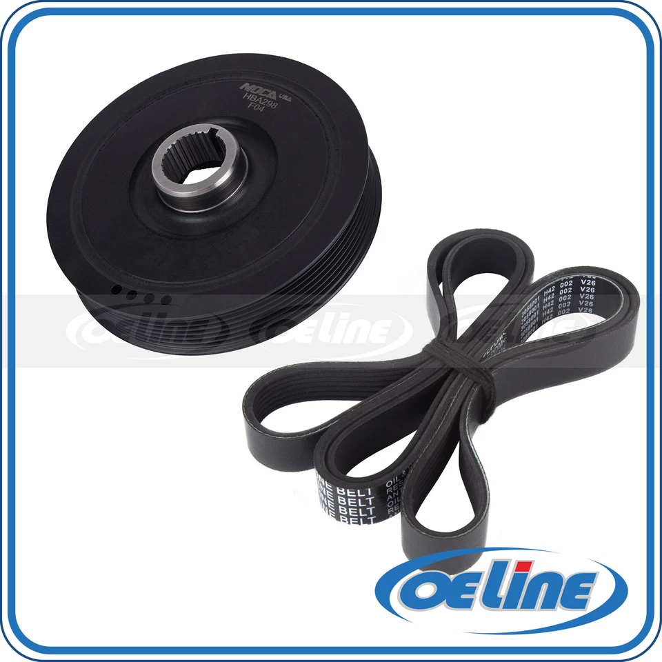 Kit de cinto Harmonic Balancer & Serpentine para 2003-2005 Honda Accord 2.4L  - Imagem 1 de 4