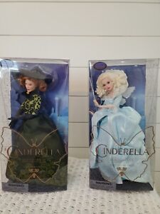 NIB Two Disney Cinderella Live Film Collection Lady Tremaine & Fairy Godmother*