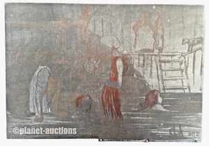 Caricature of Honoré Daumier "Bains de Femmes” - Rare Matrix by Loys Delteil - Picture 1 of 6