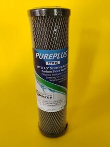 PurePlus CTO 10 10" x 2,5" Sintern Aktivkohleblock Wasserfilter - Bild 1 von 1