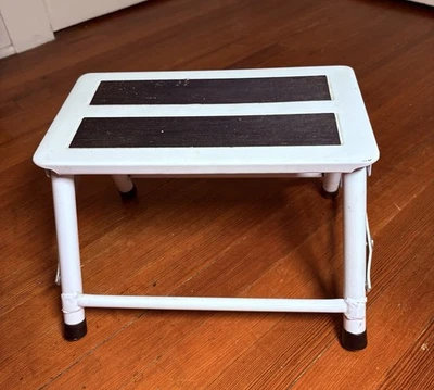 Folding Metal Step Stool with Anti-Slip Rubber Surface for Adults - Image 1 of 4