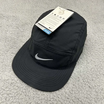 Nike Aw84 Hat Cap Mens 5 Panel One Size Nike AW84 Black Lightweight NWT - Image 1 of 4