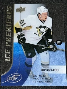 SERGEI PLOTNIKOV Rookie #/1499 Clearcut 2000-01 UD Ice Acetate Free Comb Ship - Picture 1 of 2