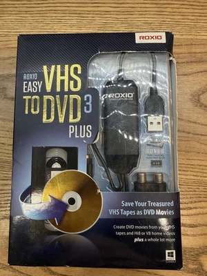 Roxio Easy VHS a DVD 3 Plus Nuevo Sellado Transferencia VHS a DVD Foto 1 de 4