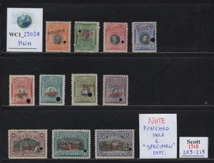 WC1_29038. PERU'. Seltene Sorte von 1918 SCHLACHT UM ARIKA Satz. Sc. 209-219. MNH - Bild 1 von 1