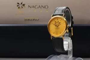 [NEAR MINT] Vintage Seiko Nagano 1998 Olympic 7N21-8A00 Quartz Men Watch JAPAN - Bild 1 von 10