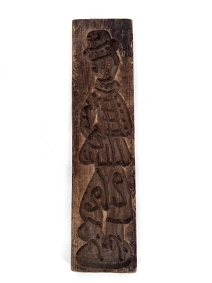 Molde de galletas de caramelo de mantequilla holandesa vintage primitivo tallado a mano Springerle 19" Foto 1 de 4