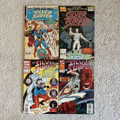 Marvel Comics Silver Surfer anual #1 2 6 7 lote de 4 números Foto 1 de 4
