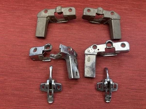 1940 Ford convertible top latch brackets, 2 original, 2 new castings, flathead - Picture 1 of 20