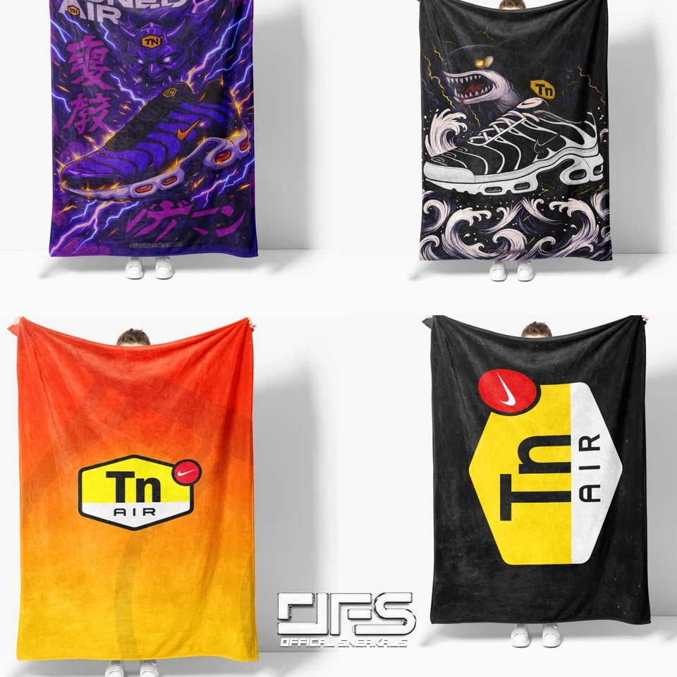 Air Max Plus TN Blanket Bedspread Sneaker TN Bed Sheet Quilt TN Gift Rug Display - Image 1 of 1