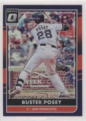 2016 Panini Donruss Optic Purple Buster Posey #155 - Image 1 of 2