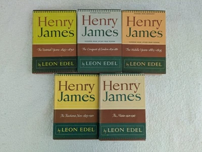 HENRY JAMES Leon Edel 5 Volume Set J. B. Lippincott Book Club Editions — 第 1/4 张图片
