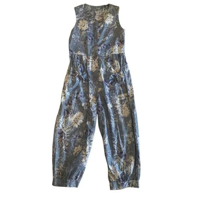 Laura Ashley复古花卉棉质连身裤 — 第 1/4 张图片