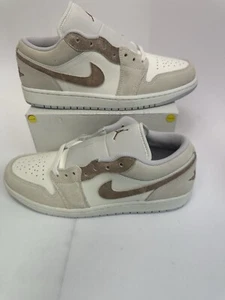 Jordan 1 Low SE Men Size 10 “Light Bone/Archaeo Brown” HF1567-200 US  No Lid - Picture 1 of 7