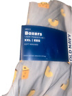 Old Navy Men's Soft-Washed Printed Boxer Shorts ~ Size XXL ~ Mac n Cheese .. NWT