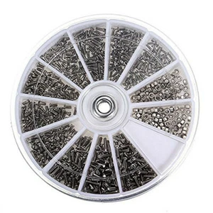 600pcs Mini Screws Nuts Stainless Steel M1 M1.2 M1.4 M1.6 Set Repairing Box - Picture 1 of 6
