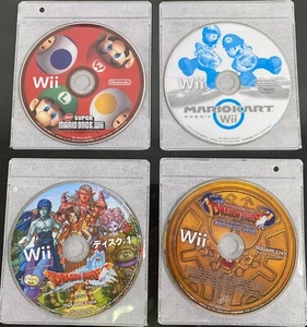 4 Japan Import WII Games: Dragon Quest 123 & X, Mario Kart, New Super Mario Bros - Picture 1 of 5