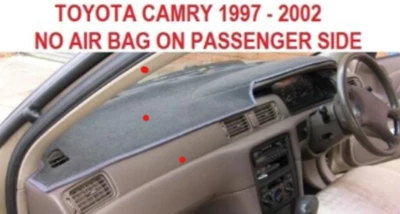 ALFOMBRILLA DE TABLERO NEGRA, TAPETE DE TABLERO, CUBIERTA DE TABLERO PARA TOYOTA CAMRY 1997-2002 Foto 1 de 4