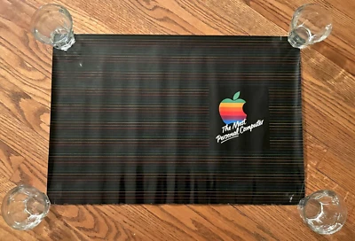 Vintage Apple Machintosh Book Cover / Poster Apple Computers Rainbow Logo RARE! - Image 1 of 4