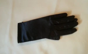 Black Satin Glove by MaryJean, One Size, NWT - Bild 1 von 2