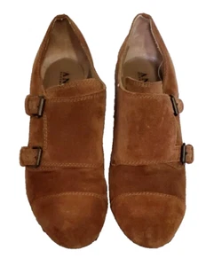 ANI LU BROWN SUEDE SHOES WOMEN SIZE 7.5 - Picture 1 of 5