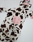 Women's Cow 1pc.Sleeper Pj Costume Secret Treasures Utters Tail XL