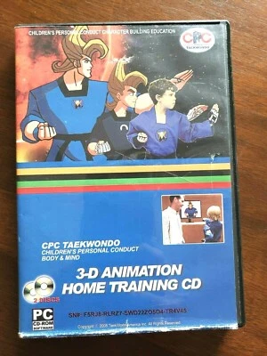 CD DE ENTRENAMIENTO EN CASA ANIMACIÓN 3D CPC TAEKWONDO 2 CD ROMS Foto 1 de 2