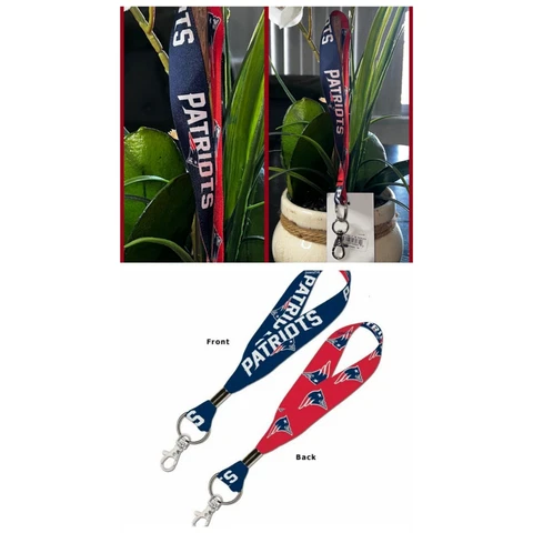 🏈New England Patriots NFL Wristlet Lanyard 1 Key Chain [Brand New]🏈 Cover