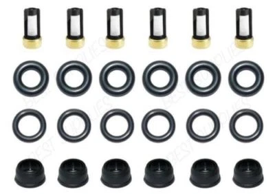 FUEL INJECTOR REPAIR KIT O-RINGS FILTERS PINTEL CAPS GM 3.8L V6 12586551 - Image 1 of 2