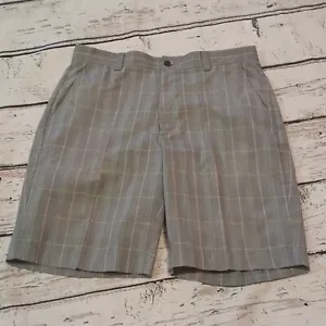 Cutter & Buck Men's Gray Pink Blue Plaid Shorts 34 - Picture 1 of 9