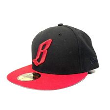 BILLIONAIRE BOYS CLUB New Era B Logo Embroidered Fitted Hat Black Red