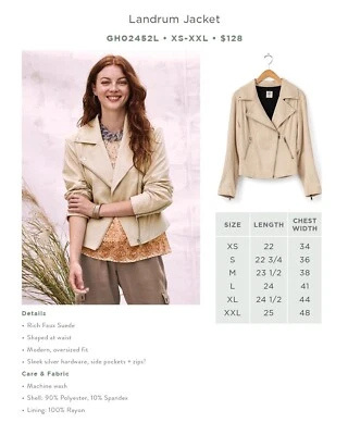 Matilda Jane - Good Hart - Chaqueta Landrum - Beige - Talla Lg - NUEVA Foto 1 de 4
